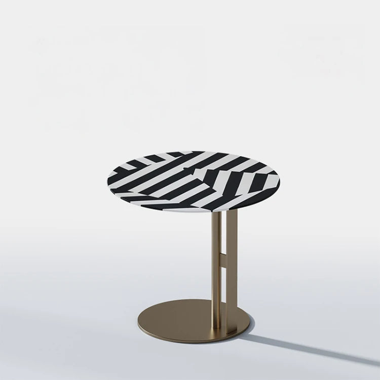 Modern Multi-Layer Board Tea Table with Stylish Black and White Design - Perfect for Living Room Decor fmfd-5066