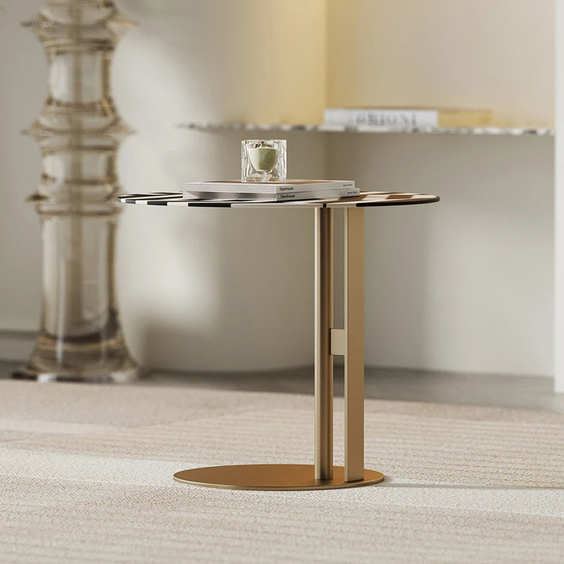 Modern Multi-Layer Board Tea Table with Stylish Black and White Design - Perfect for Living Room Decor fmfd-5066