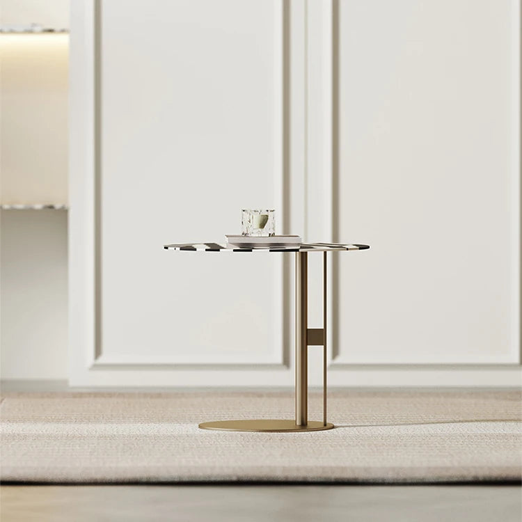 Modern Multi-Layer Board Tea Table with Stylish Black and White Design - Perfect for Living Room Decor fmfd-5066