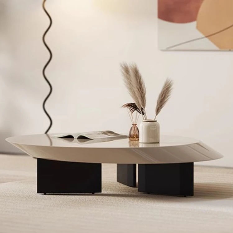 Stylish Multi-Layer Board Tea Table - Modern Round Coffee Table for Living Room Decor fmfd-5069