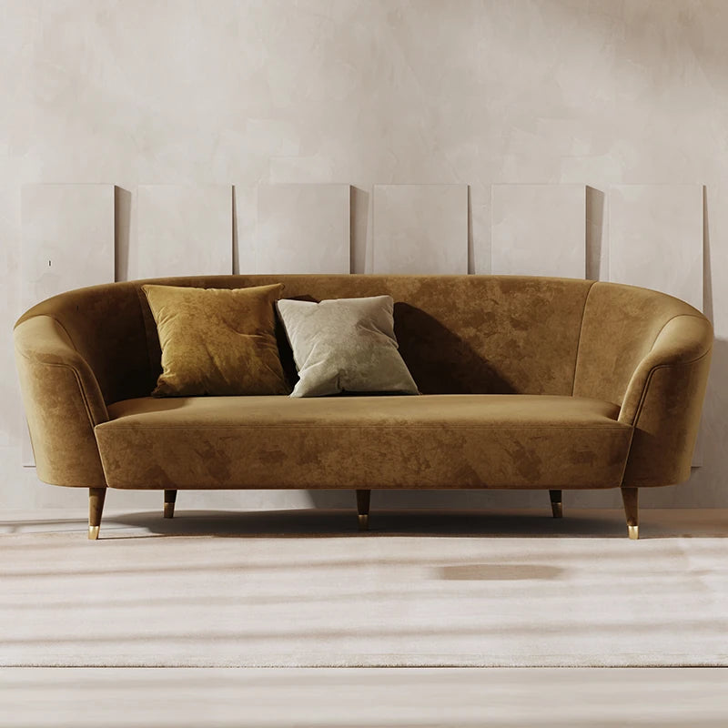 Elegant Blue Velvet Sofa with Pine Frame - Modern Comfort for Stylish Living Spaces fmfd-5070