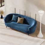Elegant Blue Velvet Sofa with Pine Frame - Modern Comfort for Stylish Living Spaces fmfd-5070