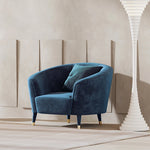Elegant Blue Velvet Sofa with Pine Frame - Modern Comfort for Stylish Living Spaces fmfd-5070