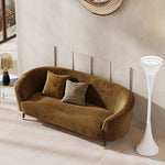 Elegant Blue Velvet Sofa with Pine Frame - Modern Comfort for Stylish Living Spaces fmfd-5070