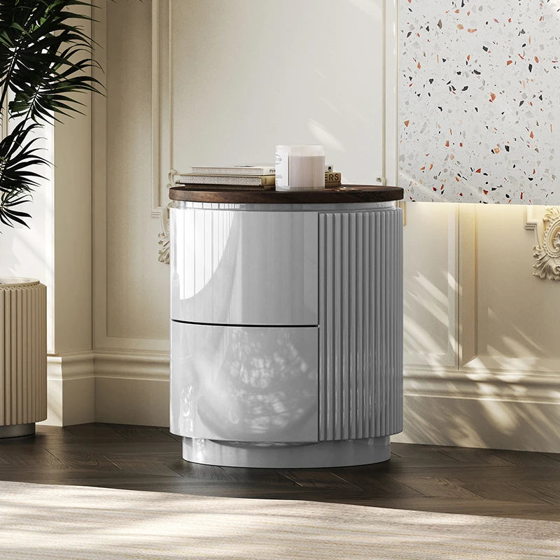 Stylish Multi-Layer Board Bedside Cupboard - Modern Storage Solution for Your Home Decor fmfd-5071