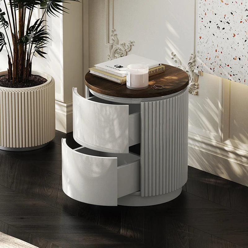 Stylish Multi-Layer Board Bedside Cupboard - Modern Storage Solution for Your Home Decor fmfd-5071