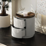 Stylish Multi-Layer Board Bedside Cupboard - Modern Storage Solution for Your Home Decor fmfd-5071