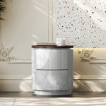 Stylish Multi-Layer Board Bedside Cupboard - Modern Storage Solution for Your Home Decor fmfd-5071