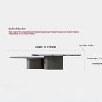 Stylish Marble Multi-Layer Coffee Table - Modern Design for Elegant Living Spaces fmfd-5075