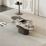 Stylish Marble Multi-Layer Coffee Table - Modern Design for Elegant Living Spaces fmfd-5075