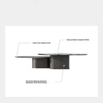 Stylish Marble Multi-Layer Coffee Table - Modern Design for Elegant Living Spaces fmfd-5075