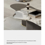 Stylish Marble Multi-Layer Coffee Table - Modern Design for Elegant Living Spaces fmfd-5075