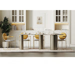 Stylish Modern Dining Chair - Comfortable Upholstered Design with Gold Accents - Perfect for Elegant Home Decor fmfd-5078-ch