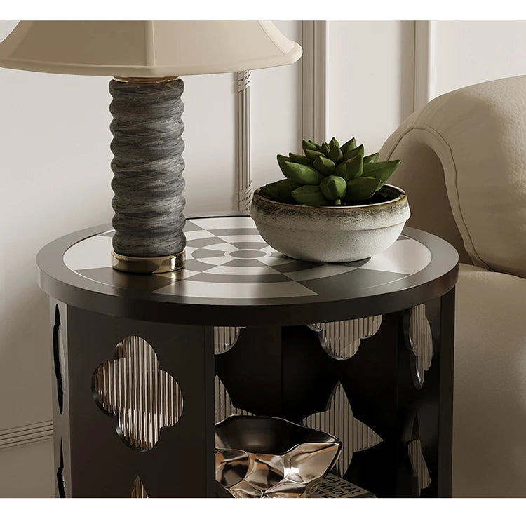 Elegant Solid Wood & Glass Tea Table – Perfect for Stylish Living Spaces fmsjj-4208