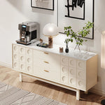 Sleek Modern Cabinet with Ash Wood and Ceramic Top - Perfect for Contemporary Interiors fmsjj-4213