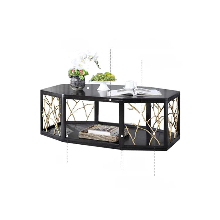 Elegant Solid Wood Multi-layer Tea Table - Modern Centerpiece for Stylish Living Rooms fmsjj-4217