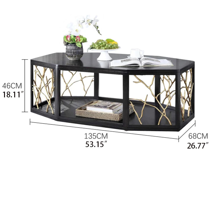 Elegant Solid Wood Multi-layer Tea Table - Modern Centerpiece for Stylish Living Rooms fmsjj-4217