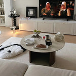 Modern Sintered Stone Glass Coffee Table - Stylish Multi-Layer Board Design for Chic Living Rooms fmus-4077