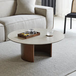 Modern Sintered Stone Glass Coffee Table - Stylish Multi-Layer Board Design for Chic Living Rooms fmus-4077