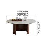 Modern Sintered Stone Glass Coffee Table - Stylish Multi-Layer Board Design for Chic Living Rooms fmus-4077
