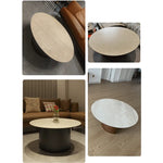 Modern Sintered Stone Glass Coffee Table - Stylish Multi-Layer Board Design for Chic Living Rooms fmus-4077