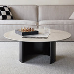 Modern Sintered Stone Glass Coffee Table - Stylish Multi-Layer Board Design for Chic Living Rooms fmus-4077