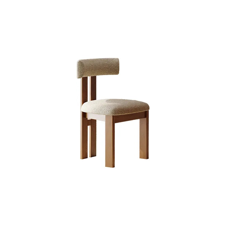 Elegant Ash Wood Dining Chair with Scratch-Resistant Fabric Upholstery fmus-4079