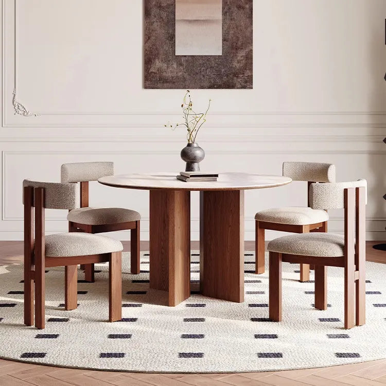 Modern Sintered Stone Dining Table with Multi-Layer Board Design - Elevate Your Dining Experience fmus-4081