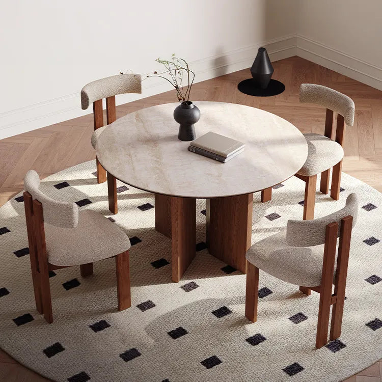 Modern Sintered Stone Dining Table with Multi-Layer Board Design - Elevate Your Dining Experience fmus-4081