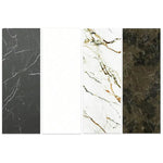 Modern Sintered Stone Coffee Table with Glass and Ash Wood Details fmus-4088