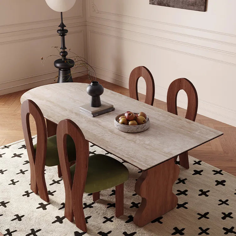 Elegant Sintered Stone Dining Table with Stylish Multi-Layer Design for Modern Homes fmus-4090