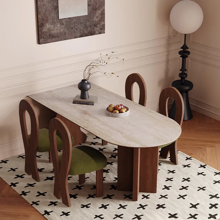 Elegant Sintered Stone Dining Table with Stylish Multi-Layer Design for Modern Homes fmus-4090