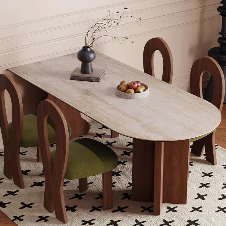 Elegant Sintered Stone Dining Table with Stylish Multi-Layer Design for Modern Homes fmus-4090