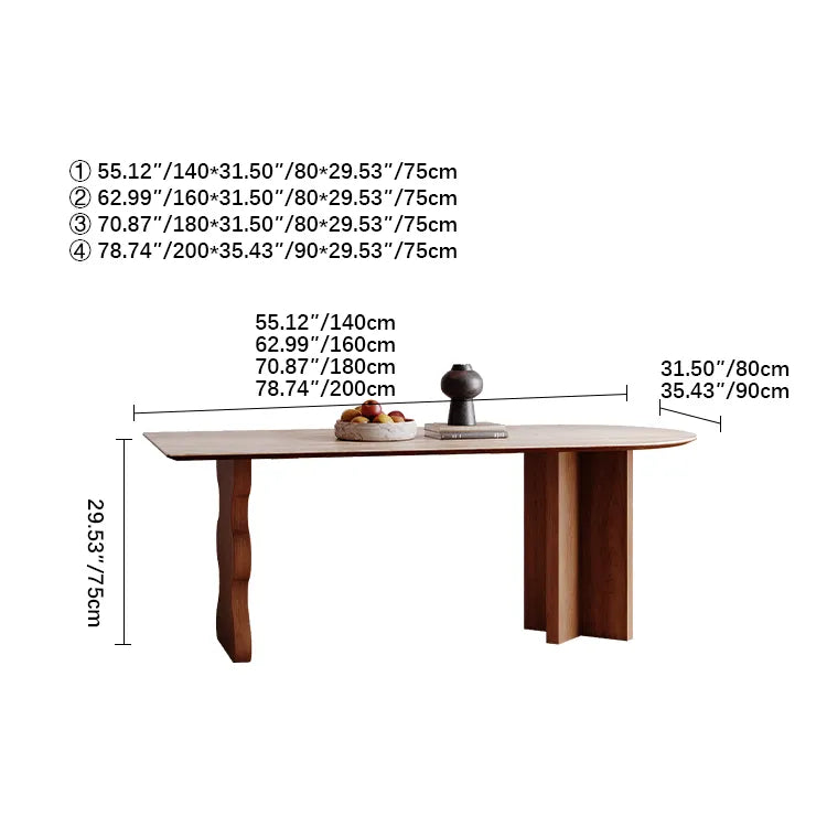 Elegant Sintered Stone Dining Table with Stylish Multi-Layer Design for Modern Homes fmus-4090