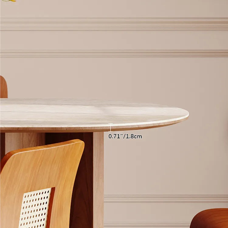 Sleek Sintered Stone Dining Table with Modern Multi-Layer Design for Elegant Spaces fmus-4092