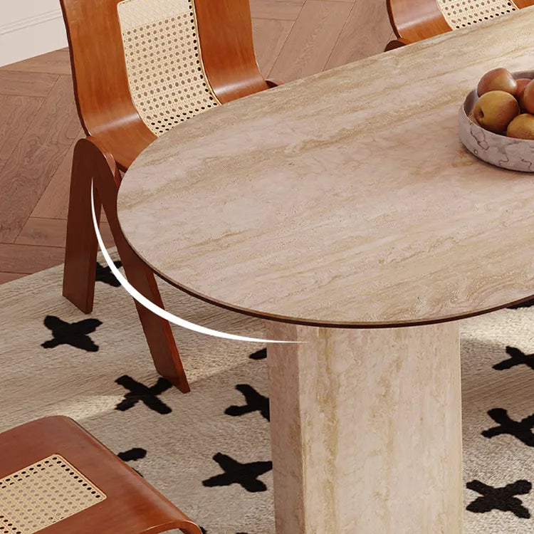 Sleek Sintered Stone Dining Table with Modern Multi-Layer Design for Elegant Spaces fmus-4092