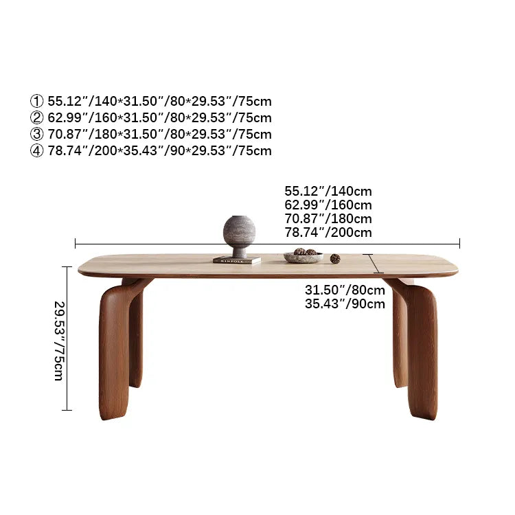 Elegant Sintered Stone Dining Table with Ash Wood Finish – Perfect for Stylish Gatherings fmus-4095