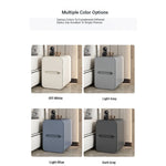 Modern Pine Nightstand with PU Leather Finish - Stylish Storage Solution for Your Bedroom fmxjs-5340