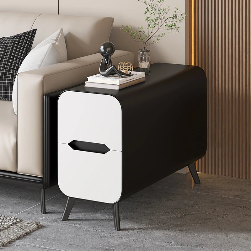 Stylish Pine & PU Leather Coffee Table with Modern Design and Storage Solutions fmxjs-5347