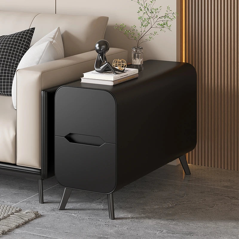 Stylish Pine & PU Leather Coffee Table with Modern Design and Storage Solutions fmxjs-5347
