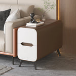 Stylish Pine & PU Leather Coffee Table with Modern Design and Storage Solutions fmxjs-5347