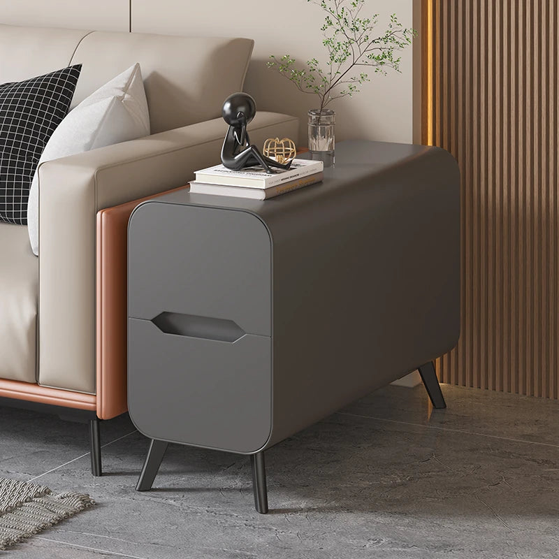 Stylish Pine & PU Leather Coffee Table with Modern Design and Storage Solutions fmxjs-5347