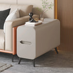 Stylish Pine & PU Leather Coffee Table with Modern Design and Storage Solutions fmxjs-5347
