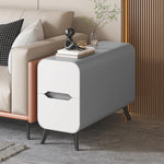 Stylish Pine & PU Leather Coffee Table with Modern Design and Storage Solutions fmxjs-5347