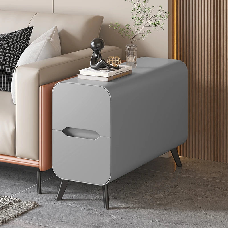 Stylish Pine & PU Leather Coffee Table with Modern Design and Storage Solutions fmxjs-5347