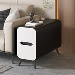 Stylish Pine & PU Leather Coffee Table with Modern Design and Storage Solutions fmxjs-5347