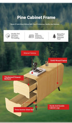 Stylish Pine & PU Leather Coffee Table with Modern Design and Storage Solutions fmxjs-5347