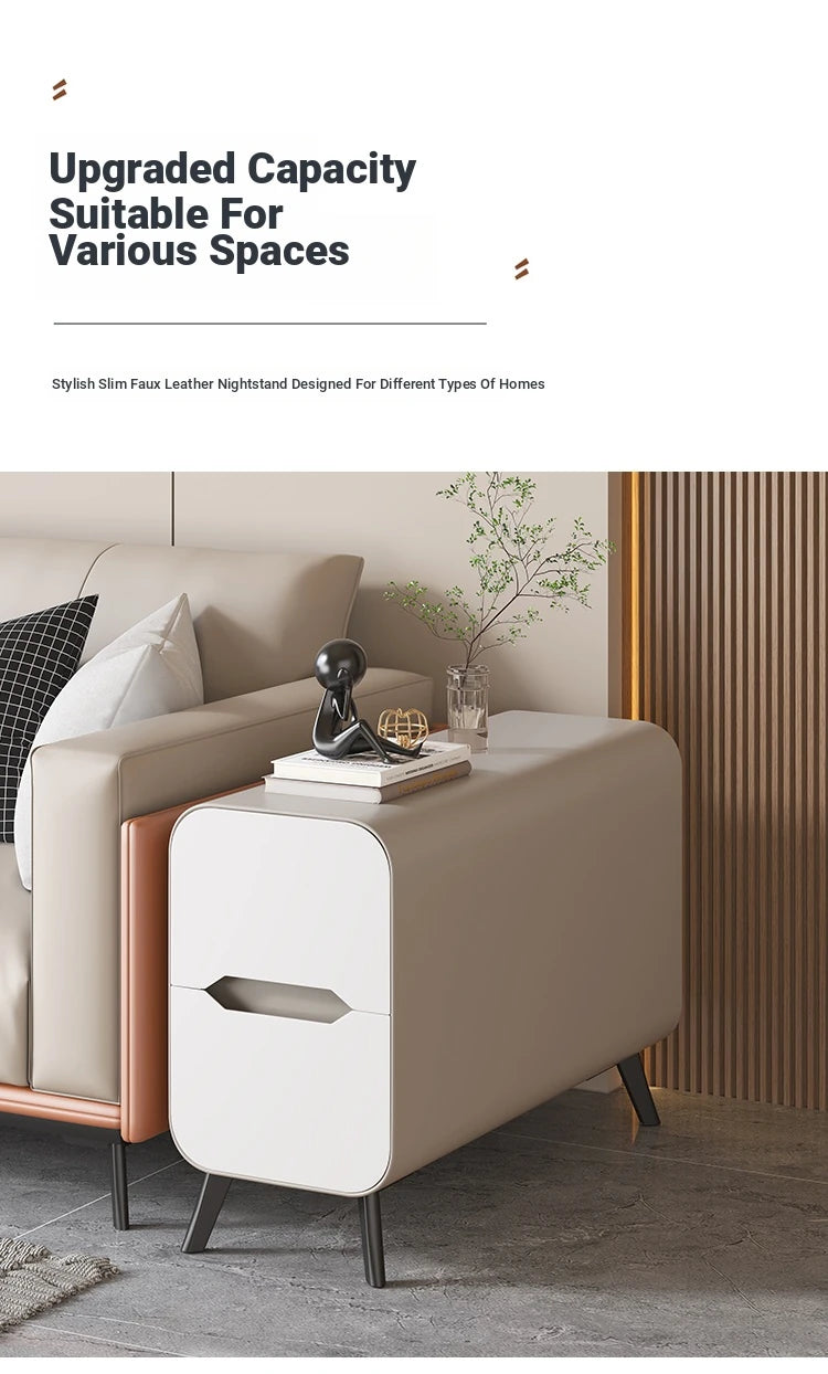 Stylish Pine & PU Leather Coffee Table with Modern Design and Storage Solutions fmxjs-5347