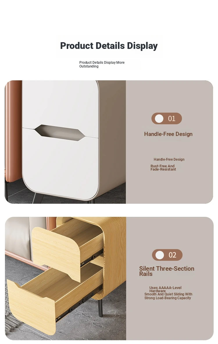 Stylish Pine & PU Leather Coffee Table with Modern Design and Storage Solutions fmxjs-5347