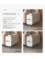 Stylish Pine & PU Leather Coffee Table with Modern Design and Storage Solutions fmxjs-5347